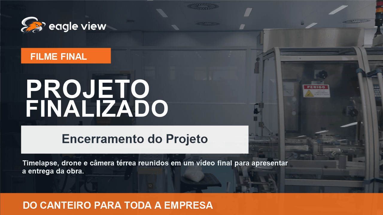 Filme final de obra produzido com timelapse, drone e acompanhamento visual